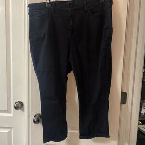 NYDJ CROPPED BLACK JEANS